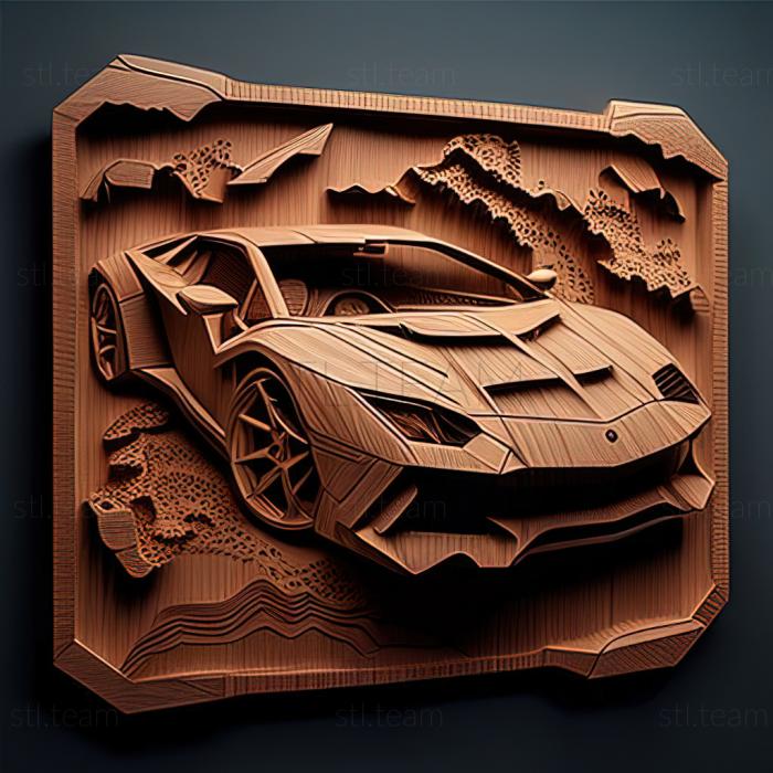 3D модель Lamborghini Murcilago (STL)